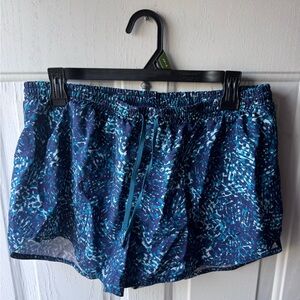 Old Navy Women's Blue Patterned Athletic Shorts